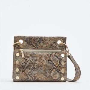Hammitt Bag Crossbody Tony Limestone Snakeskin Gold Hardware Small